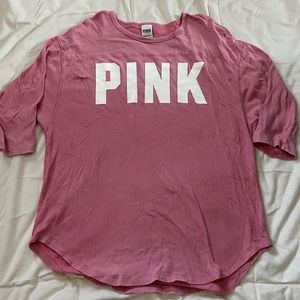 VS PINK 3/4 LENGTH TEE